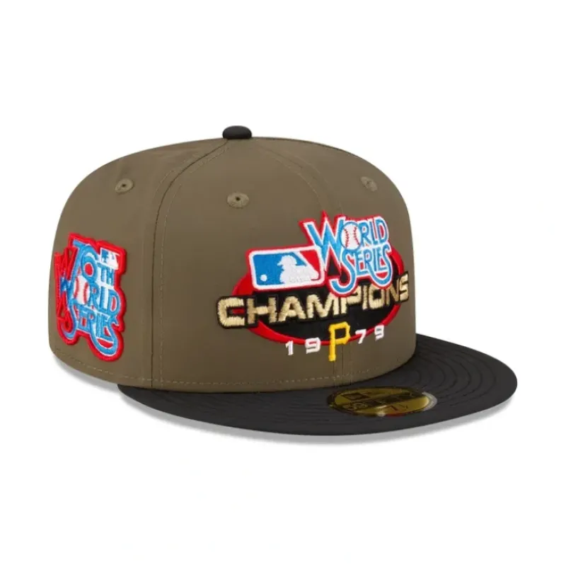 Best Sale Just Caps World Series Pittsburgh Pirates 59FIFTY Fitted Hat - KTGCaps - Baseball caps for various teams, purchased online at a discount Caps