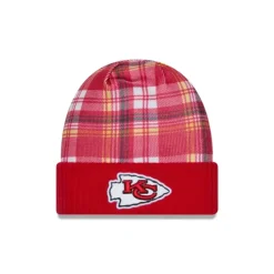 Best Sale Kansas City Chiefs 2024 Cold Weather Statement Knit Beanie - KTGCaps - Baseball caps for various teams, purchased online at a discount Caps