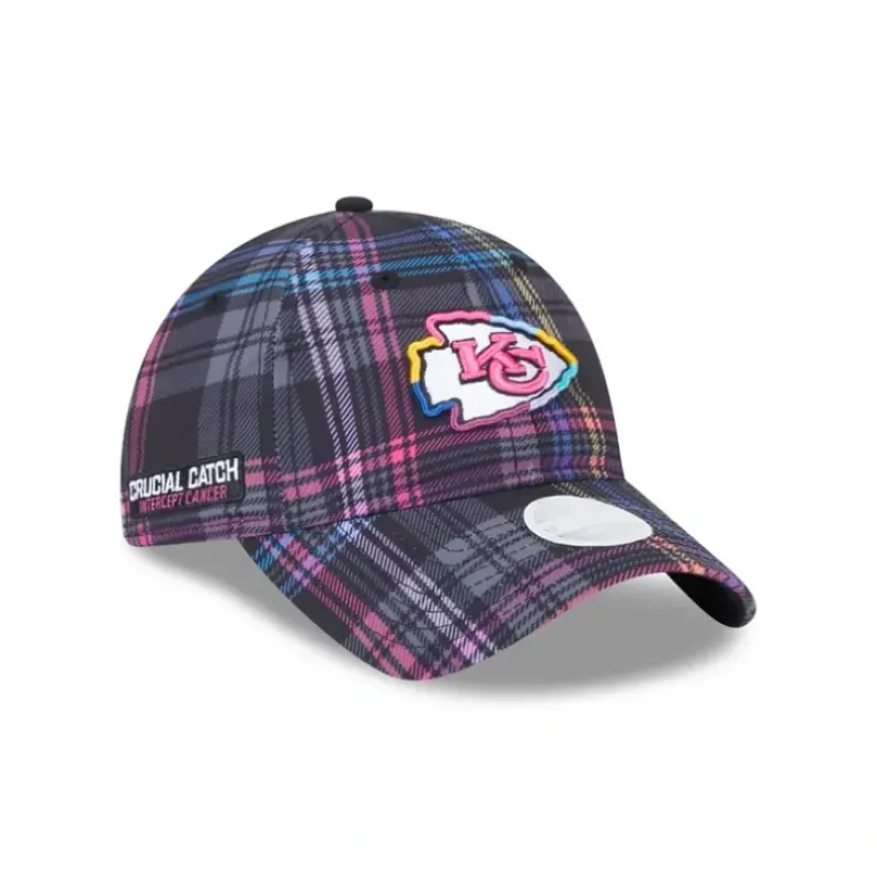 Best Sale Kansas City Chiefs 2024 Crucial Catch Womens 9TWENTY Adjustable Hat - KTGCaps - Baseball caps for various teams, purchased online at a discount Caps