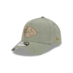 Outlet Kansas City Chiefs Logo Essentials Olive 9FORTY AFrame Snapback Hat - KTGCaps - Baseball caps for various teams, purchased online at a discount Caps