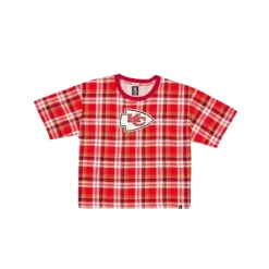 Clearance Kansas City Chiefs 3rd Down Plaid Womens TShirt - KTGCaps - Baseball caps for various teams, purchased online at a discount Caps