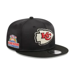 Best Kansas City Chiefs Satin 9FIFTY Snapback Hat - KTGCaps - Baseball caps for various teams, purchased online at a discount Caps
