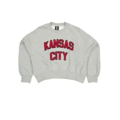 Clearance Kansas City Chiefs Sport Classics Womens Crewneck - KTGCaps - Baseball caps for various teams, purchased online at a discount Caps