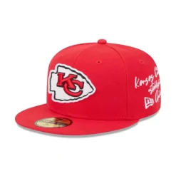 Cheap Kansas City Chiefs Team Verbiage 59FIFTY Fitted Hat - KTGCaps - Baseball caps for various teams, purchased online at a discount Caps
