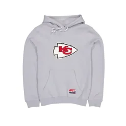 Clearance Kansas City Chiefs Throwback Gray Hoodie - KTGCaps - Baseball caps for various teams, purchased online at a discount Caps