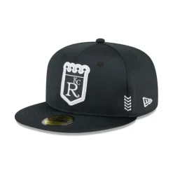 Sale Kansas City Royals 2024 Clubhouse Black 59FIFTY Fitted Hat - KTGCaps - Baseball caps for various teams, purchased online at a discount Caps