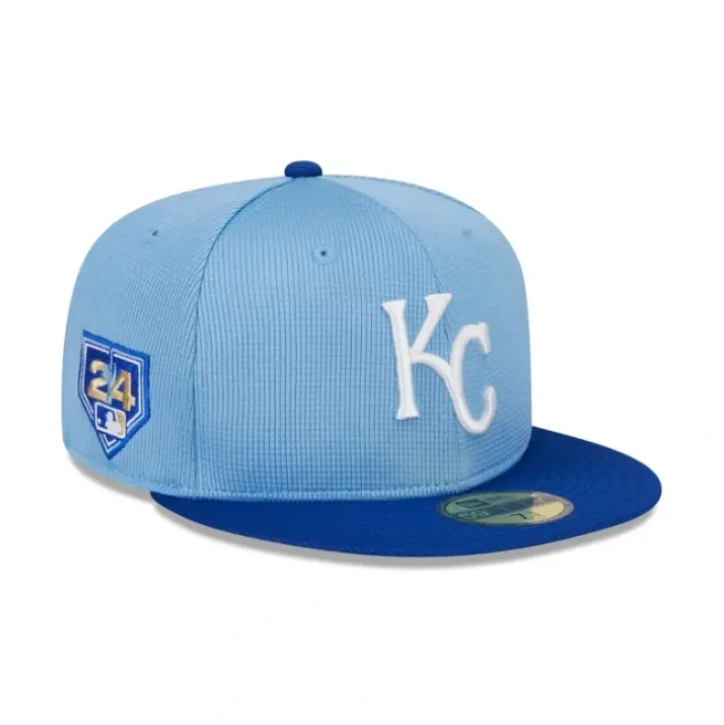 Store Kansas City Royals 2024 Spring Training 59FIFTY Fitted Hat - KTGCaps - Baseball caps for various teams, purchased online at a discount Caps