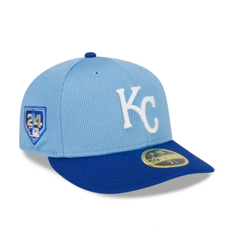 Best Sale Kansas City Royals 2024 Spring Training Low Profile 59FIFTY Fitted Hat - KTGCaps - Baseball caps for various teams, purchased online at a discount Caps