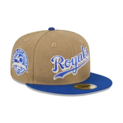 Online Kansas City Royals Canvas Crown 59FIFTY Fitted Hat - KTGCaps - Baseball caps for various teams, purchased online at a discount Caps