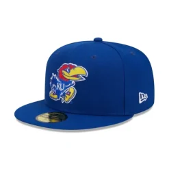 Shop Kansas Jayhawks Blue 59FIFTY Fitted Hat - KTGCaps - Baseball caps for various teams, purchased online at a discount Caps