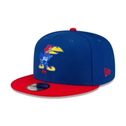 Online Kansas Jayhawks College Vault Blue 9FIFTY Snapback Hat - KTGCaps - Baseball caps for various teams, purchased online at a discount Caps