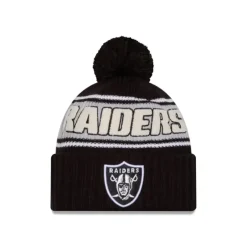 Best Sale Las Vegas Raiders 2024 Cold Weather Sport Pom Knit Hat - KTGCaps - Baseball caps for various teams, purchased online at a discount Caps