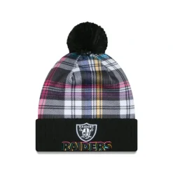 Outlet Las Vegas Raiders 2024 Crucial Catch Sport Pom Knit Hat - KTGCaps - Baseball caps for various teams, purchased online at a discount Caps