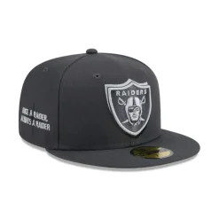 Best Las Vegas Raiders 2024 Draft Gray 59FIFTY Fitted Hat - KTGCaps - Baseball caps for various teams, purchased online at a discount Caps