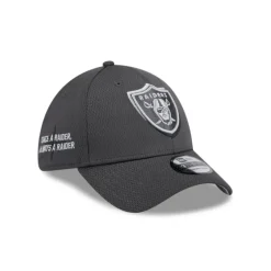 Clearance Las Vegas Raiders 2024 Draft 39THIRTY Stretch Fit Hat - KTGCaps - Baseball caps for various teams, purchased online at a discount Caps