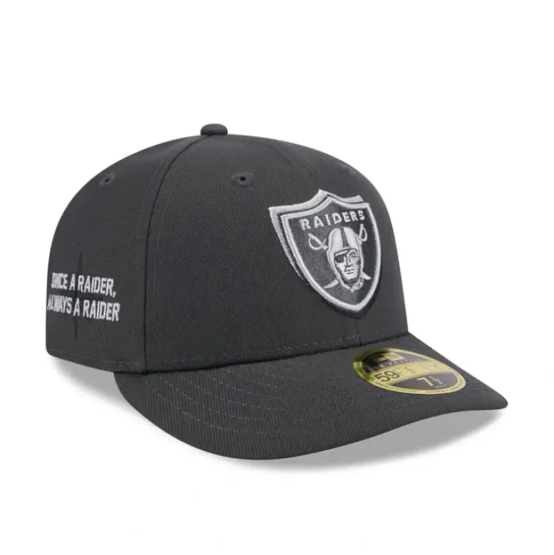 Store Las Vegas Raiders 2024 Draft Low Profile 59FIFTY Fitted Hat - KTGCaps - Baseball caps for various teams, purchased online at a discount Caps