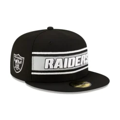 Store Las Vegas Raiders 2024 Sideline Black 59FIFTY Fitted Hat - KTGCaps - Baseball caps for various teams, purchased online at a discount Caps