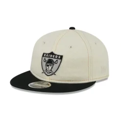 Best Las Vegas Raiders Chrome Denim Retro Crown 9FIFTY Adjustable Hat - KTGCaps - Baseball caps for various teams, purchased online at a discount Caps
