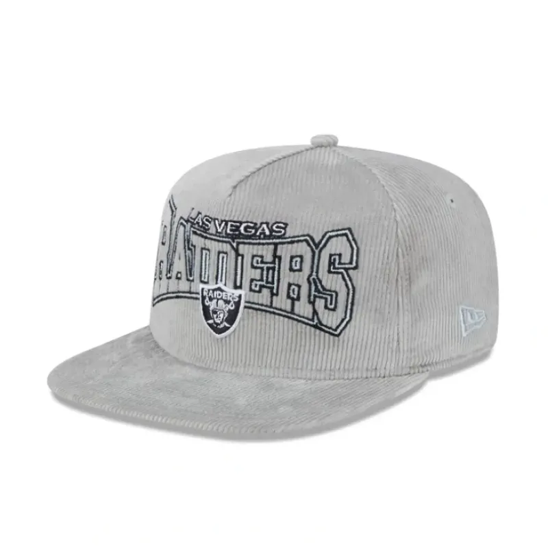 Cheap Las Vegas Raiders Gray Cord Golfer Hat - KTGCaps - Baseball caps for various teams, purchased online at a discount Caps