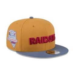 Clearance Las Vegas Raiders Panama Tan 9FIFTY Snapback Hat - KTGCaps - Baseball caps for various teams, purchased online at a discount Caps