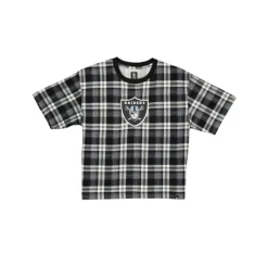 Online Las Vegas Raiders 3rd Down Plaid Womens TShirt - KTGCaps - Baseball caps for various teams, purchased online at a discount Caps