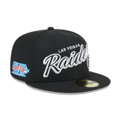Sale Las Vegas Raiders Script Sided 59FIFTY Fitted Hat - KTGCaps - Baseball caps for various teams, purchased online at a discount Caps