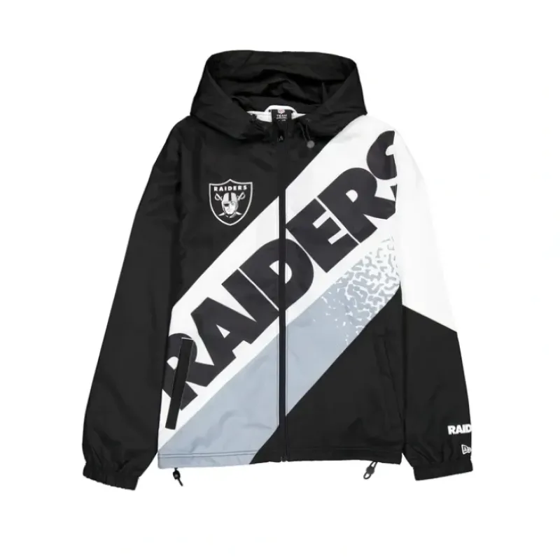 Online Las Vegas Raiders Sport Classics Color Block Windbreaker - KTGCaps - Baseball caps for various teams, purchased online at a discount Caps