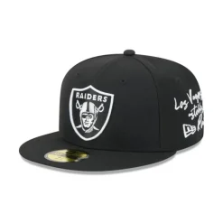 Store Las Vegas Raiders Team Verbiage 59FIFTY Fitted Hat - KTGCaps - Baseball caps for various teams, purchased online at a discount Caps