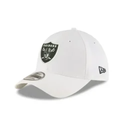 Sale Las Vegas Raiders White Team Classic 39THIRTY Stretch Fit Hat - KTGCaps - Baseball caps for various teams, purchased online at a discount Caps
