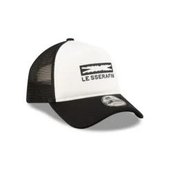 Sale Le Sserafim Black 9FORTY AFrame Trucker Hat - KTGCaps - Baseball caps for various teams, purchased online at a discount Caps