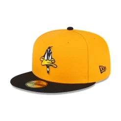 Best Sale Looney Tunes Daffy Duck Alt 59FIFTY Fitted Hat - KTGCaps - Baseball caps for various teams, purchased online at a discount Caps