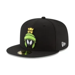 Store Looney Tunes Marvin the Martian Alt Black 59FIFTY Fitted Hat - KTGCaps - Baseball caps for various teams, purchased online at a discount Caps