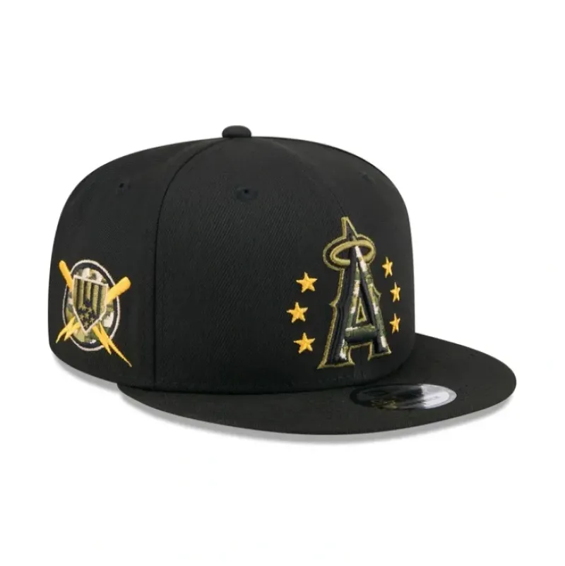 Sale Los Angeles Angels Armed Forces Day 2024 9FIFTY Snapback Hat - KTGCaps - Baseball caps for various teams, purchased online at a discount Caps