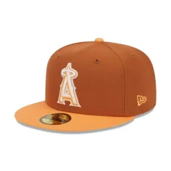 Store Los Angeles Angels Color Pack Earthy Brown 59FIFTY Fitted Hat - KTGCaps - Baseball caps for various teams, purchased online at a discount Caps