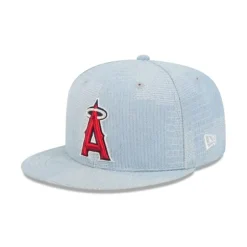 Cheap Los Angeles Angels Denim Patchwork 9FIFTY Snapback Hat - KTGCaps - Baseball caps for various teams, purchased online at a discount Caps