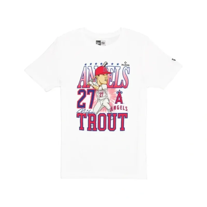 Cheap Los Angeles Angels Mike Trout Caricature TShirt - KTGCaps - Baseball caps for various teams, purchased online at a discount