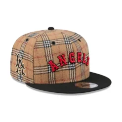 Cheap Los Angeles Angels Tan Tartan 9FIFTY Snapback Hat - KTGCaps - Baseball caps for various teams, purchased online at a discount