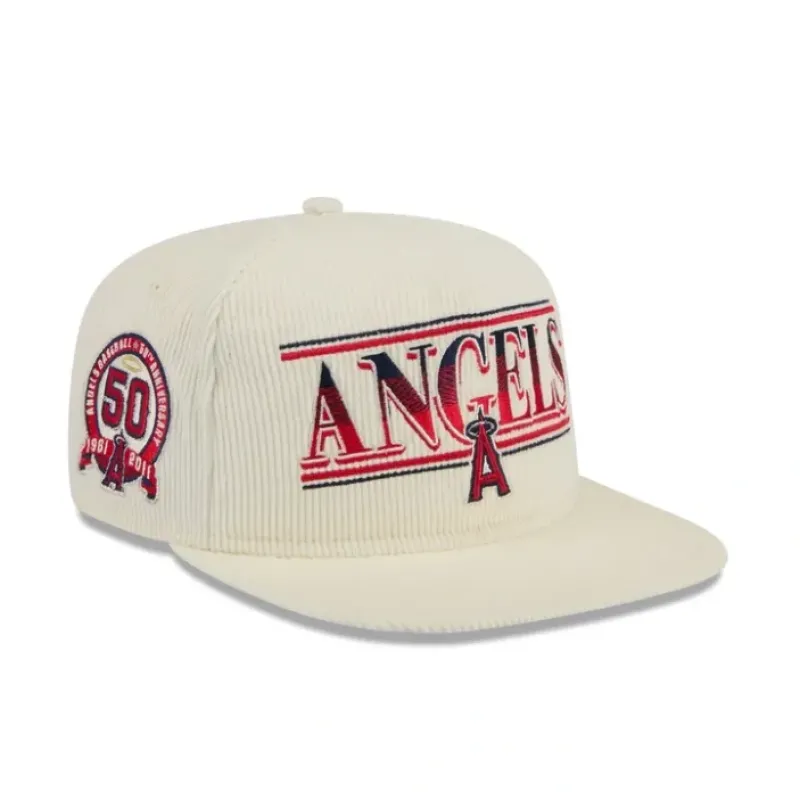 Cheap Los Angeles Angels Throwback Corduroy Golfer Hat - KTGCaps - Baseball caps for various teams, purchased online at a discount