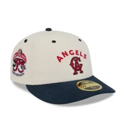 Best Sale Los Angeles Angels Vintage Stack Low Profile 59FIFTY Fitted Hat - KTGCaps - Baseball caps for various teams, purchased online at a discount