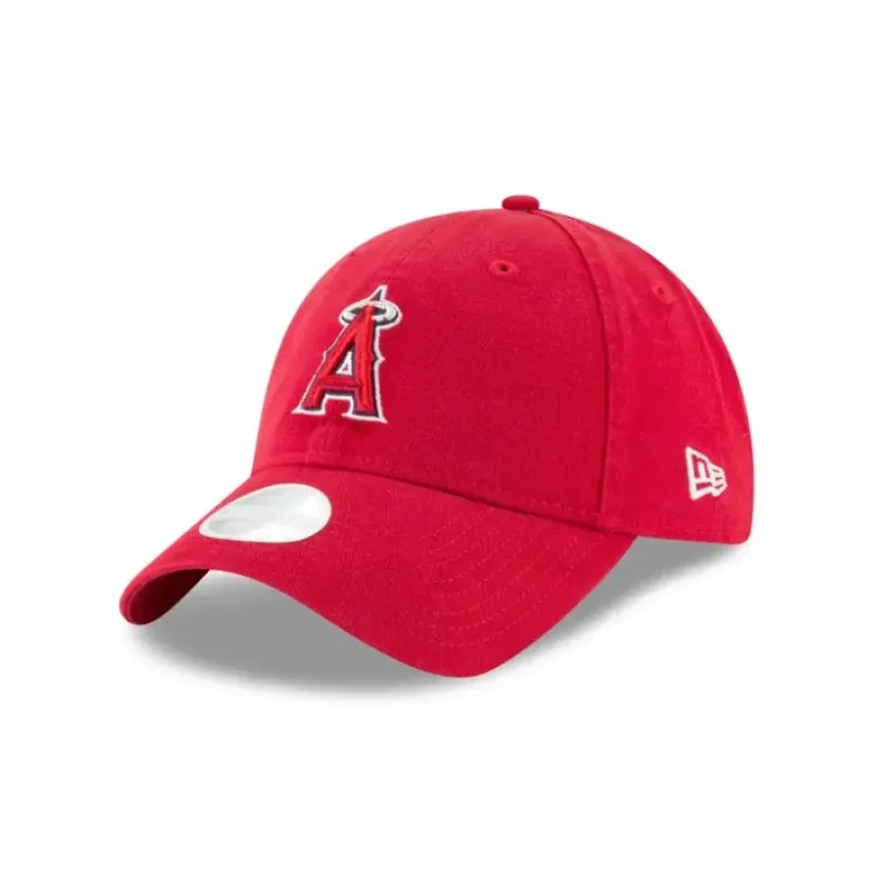 Outlet Los Angeles Angels Womens Core Classic Red 9TWENTY Adjustable Hat - KTGCaps - Baseball caps for various teams, purchased online at a discount