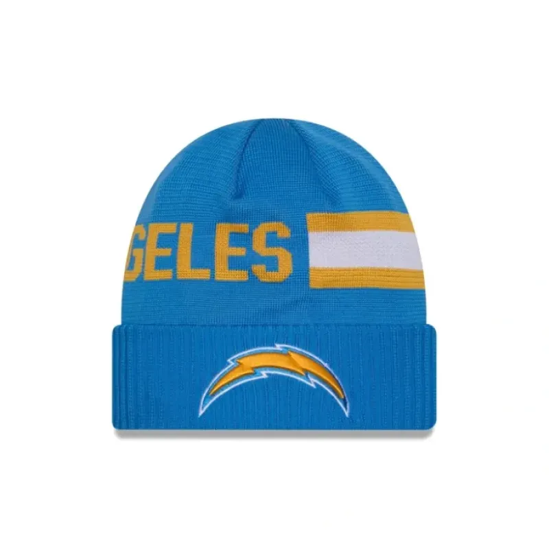 Outlet Los Angeles Chargers 2024 Cold Weather Tech Knit Beanie - KTGCaps - Baseball caps for various teams, purchased online at a discount