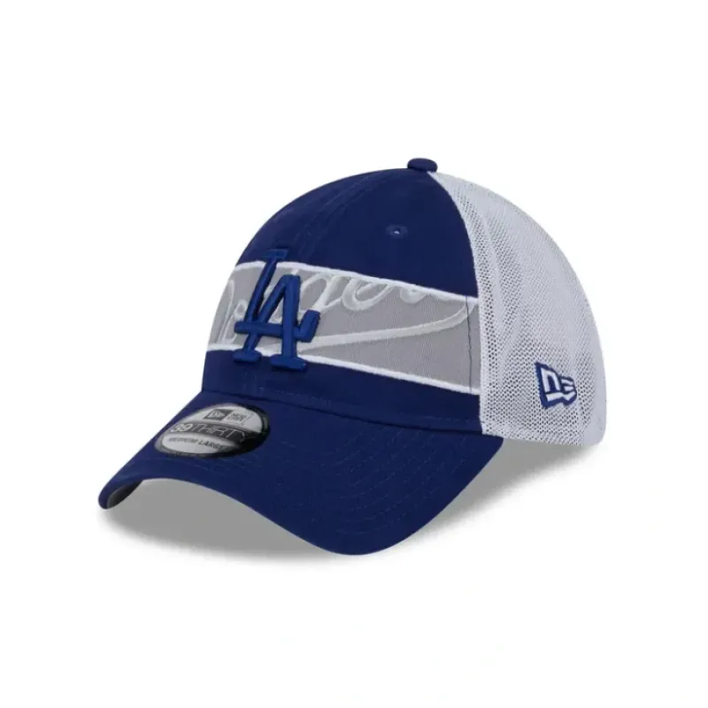 Outlet Los Angeles Dodgers Banded 39THIRTY Stretch Fit Hat - KTGCaps - Baseball caps for various teams, purchased online at a discount