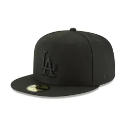 Online Los Angeles Dodgers Blackout Basic 59FIFTY Fitted Hat - KTGCaps - Baseball caps for various teams, purchased online at a discount