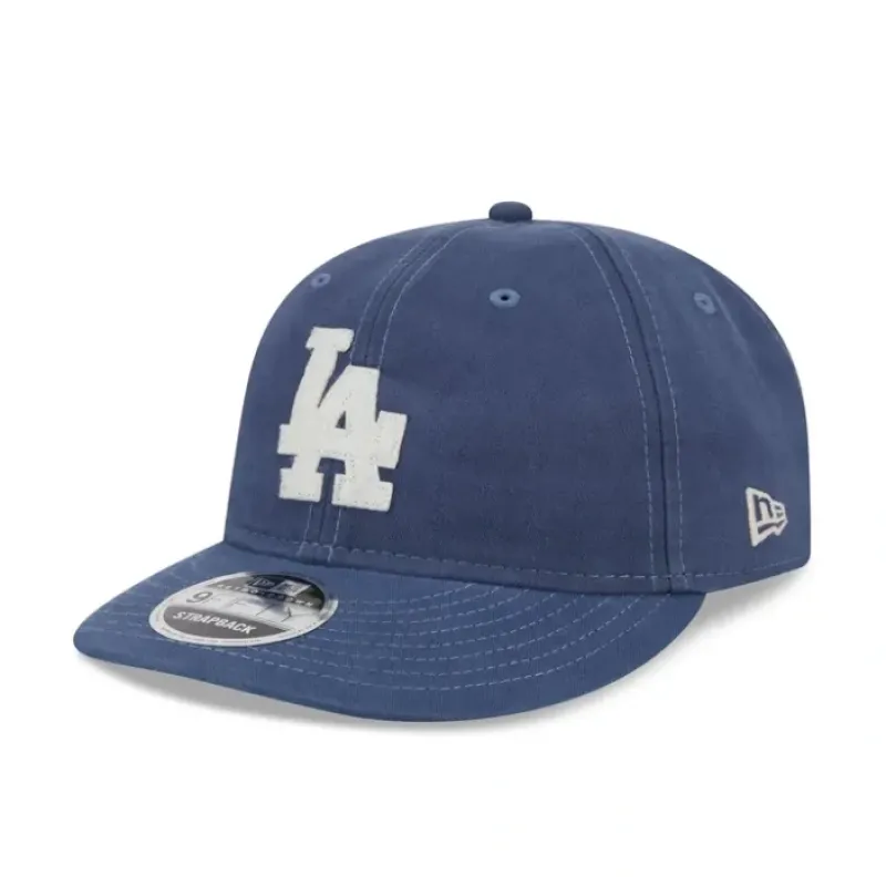 Outlet Los Angeles Dodgers Canvas Felt Retro Crown 9FIFTY Adjustable Hat - KTGCaps - Baseball caps for various teams, purchased online at a discount