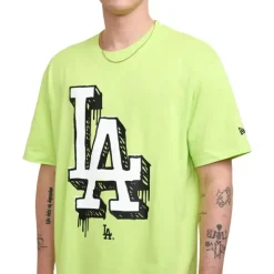 Online Los Angeles Dodgers Hi Vis Doodle TShirt - KTGCaps - Baseball caps for various teams, purchased online at a discount