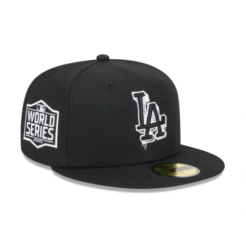Outlet Los Angeles Dodgers Hi Vis Doodle 59FIFTY Fitted Hat - KTGCaps - Baseball caps for various teams, purchased online at a discount