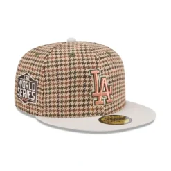 Shop Los Angeles Dodgers Houndstooth 59FIFTY Fitted Hat - KTGCaps - Baseball caps for various teams, purchased online at a discount