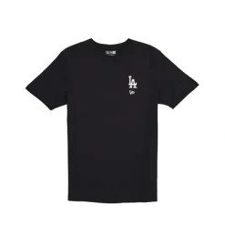 Shop Los Angeles Dodgers Logo Essentials Black TShirt - KTGCaps - Baseball caps for various teams, purchased online at a discount