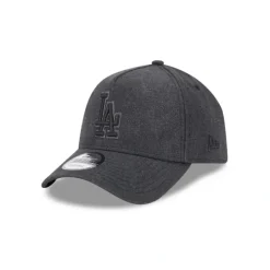 Store Los Angeles Dodgers Logo Essentials Black 9FORTY AFrame Snapback Hat - KTGCaps - Baseball caps for various teams, purchased online at a discount