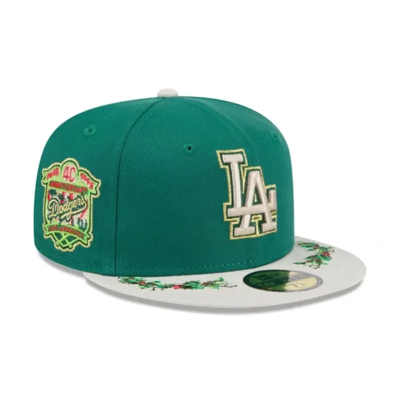 Cheap Los Angeles Dodgers Novelty Holly 59FIFTY Fitted Hat - KTGCaps - Baseball caps for various teams, purchased online at a discount